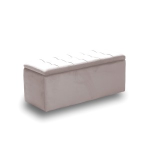 zougris-40.0609 LIDO ΣΚΑΜΠΟ VELVET BEIGE ΜΕ ΑΠΟΘ. ΧΩΡΟ 101X41X42ΕΚ.