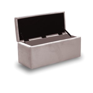 zougris-40.0609 LIDO ΣΚΑΜΠΟ VELVET BEIGE ΜΕ ΑΠΟΘ. ΧΩΡΟ 101X41X42ΕΚ.