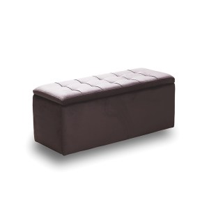 zougris-40.0610 LIDO ΣΚΑΜΠΟ VELVET BROWN ΜΕ ΑΠΟΘ. ΧΩΡΟ 101X41X42ΕΚ.