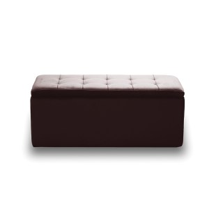 zougris-40.0610 LIDO ΣΚΑΜΠΟ VELVET BROWN ΜΕ ΑΠΟΘ. ΧΩΡΟ 101X41X42ΕΚ.