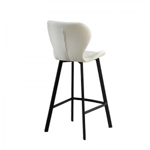 zougris-43.1359.S ΣΚΑΜΠΟ ΜΠΑΡ 2ΤΜΧ MARTIN OFF WHITE ΥΦΑΣΜΑ 48X46X106ΕΚ.