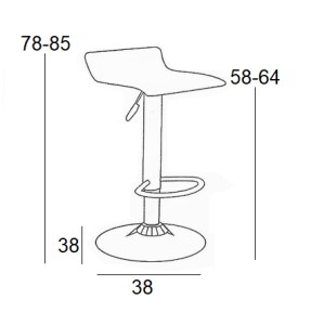 Zougris - 43.2314 BAR3 CREAM PVC(Σ2)ΣΚΑΜΠΟ ΜΕ ΑΜΟΡΤΙΣΕΡ