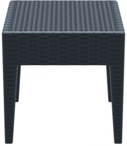 zougris-53.0037 MIAMI DARK GREY ΤΡΑΠΕΖΙ 45Χ45Χ45ΕΚ. ΠΟΛ/ΝΙΟΥ