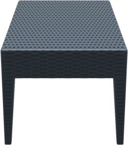 zougris-53.0055 MIAMI DARK GREY ΤΡΑΠΕΖΙ 92Χ53Χ45ΕΚ. ΠΟΛ/ΝΙΟΥ