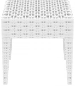 zougris-53.0084 MIAMI WHITE ΤΡΑΠΕΖΙ 45Χ45Χ45ΕΚ. ΠΟΛ/ΝΙΟΥ