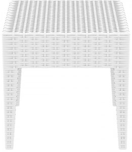 zougris-53.0084 MIAMI WHITE ΤΡΑΠΕΖΙ 45Χ45Χ45ΕΚ. ΠΟΛ/ΝΙΟΥ