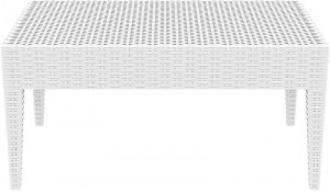 zougris-53.0086 MIAMI WHITE ΤΡΑΠΕΖΙ 92Χ53Χ45ΕΚ. ΠΟΛ/ΝΙΟΥ