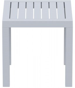 zougris-53.0108 OCEAN SILVER GREY ΤΡΑΠΕΖΙ 45Χ45Χ45ΕΚ. ΠΟΛ/ΝΙΟΥ