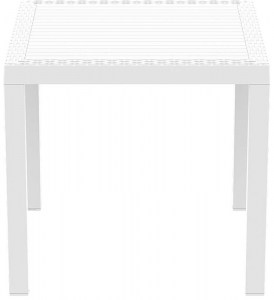 zougris-53.0204 ORLANDO 80Χ80Χ75ΕΚ. WHITE ΤΡΑΠΕΖΙ ΠΟΛ/ΝΙΟΥ