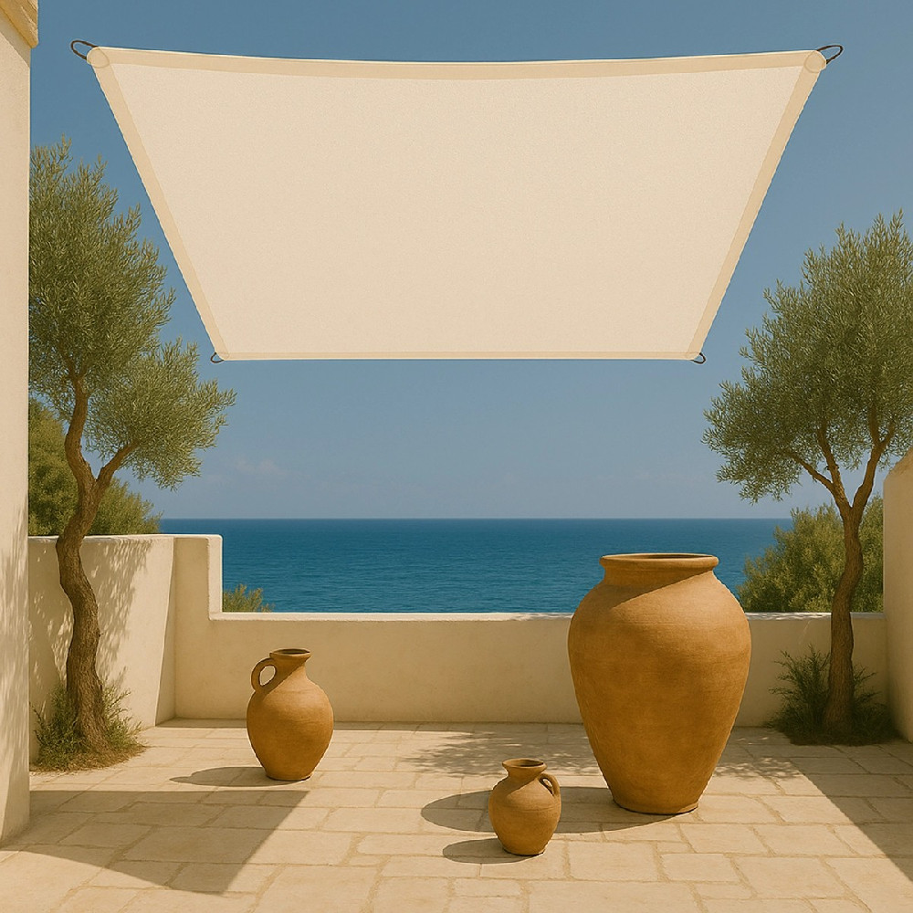 shw-30610-20539 ΠΑΝΙ ΣΚΙΑΣΗΣ ΤΕΤΡΑΓΩΝΟ 280GSM PREMIUM 3,6 X 3,6M ΕΚΡΟΥ